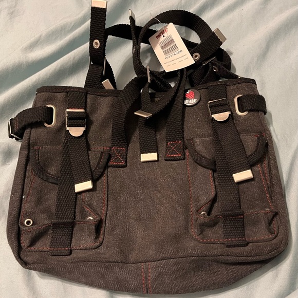 Hot Topic Bags Nwt Small Black Strappy Hot Topic Bag Poshmark